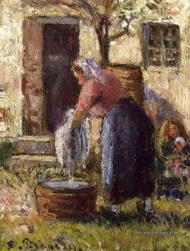  camille peintre - la blanchisseuse Camille Pissarro